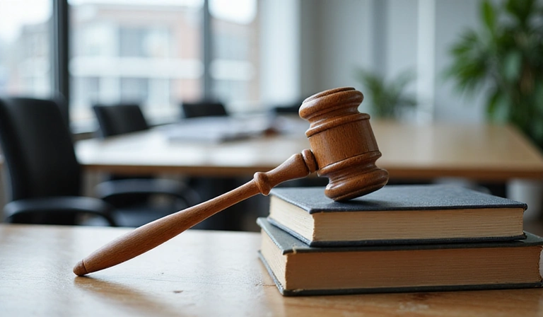 Gavel and legal books symbolizing legal terms